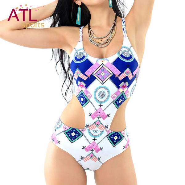 Retro One Piece Swimsuits High Waisted Swimsuit Retro Colourful