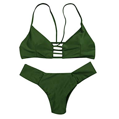 Amazon.com: Sexy Strappy Bikini Two Piece Summer Beach Bathing Suit