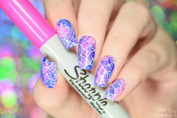 23 Sharpie Nail Art Designs for This Spring - Pretty Designs