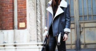 25 Cool Shearling Coat Outfits For Fall And Winter - Styleoholic