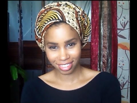 Simple Head Wrap Technique using Loose Fabric - YouTube