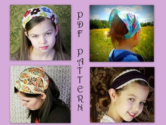 ADULT CHILDRENS Bandana Headband Pattern Fabric Headband | Etsy