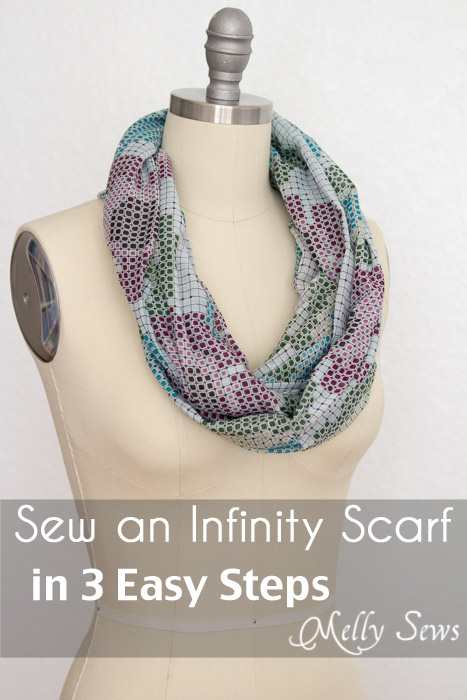 How to Make an Infinity Scarf - in Just 3 Steps - Melly Sews
