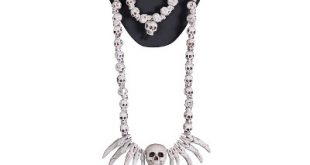 Halloween Skeleton Necklace Bracelet Set : Target