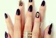 Awesome Skulls & Spikes.. 3d deco nail charms by Fuschia Nail Art