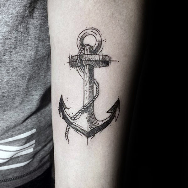 40 Small Anchor Tattoo Designs For Men - Manly Miniature Ink Ideas