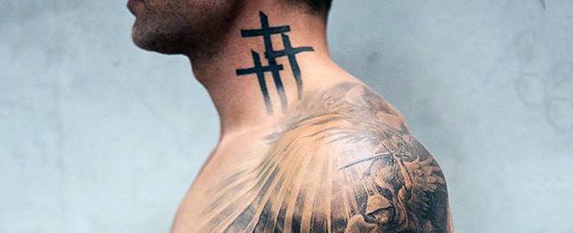 Top 40 Best Neck Tattoos For Men - Manly Designs And Ideas | Tattoo