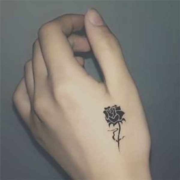 Girl's Rose Flower Design Temporary Tattoo Stickers Women Sexy