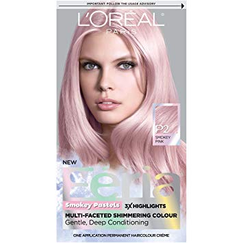 Amazon.com : L'Oréal Paris Feria Pastels Hair Color, P2 Rosy Blush
