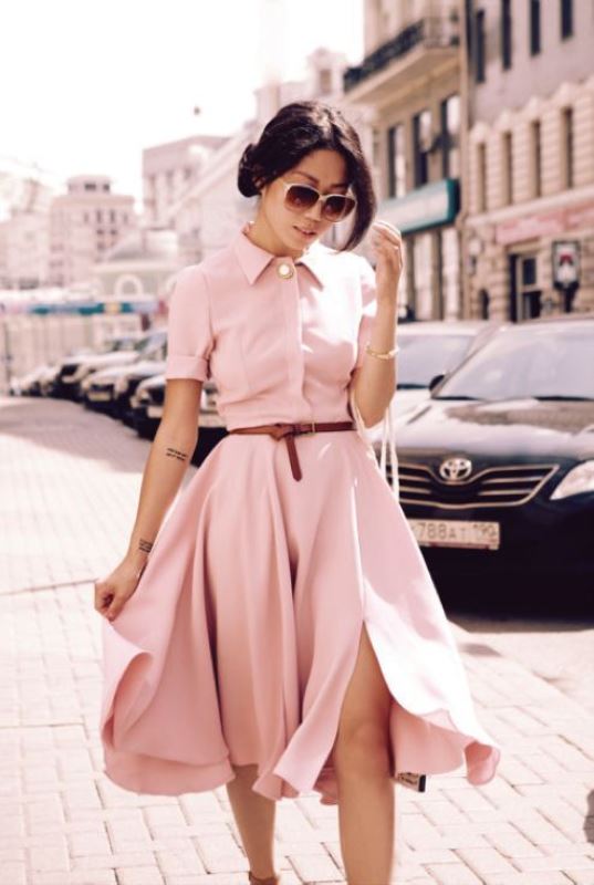 Picture Of trendy soft pink summer looks to recreate 9