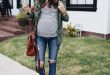21 Cute Spring Maternity Outfits With A Cozy Feel - Styleoholic