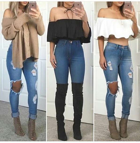 jeans, outfit, outfit idea, summer outfits, cute outfits, spring