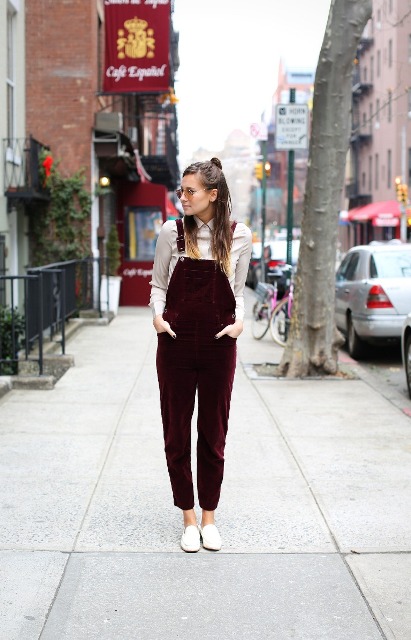 Spring Outfits With Velvet Jumpsuits