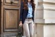 20 Catchy Spring Work Outfits Ideas glamhere.com Classic outfit for