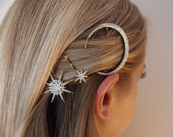 Star hair pin | Etsy
