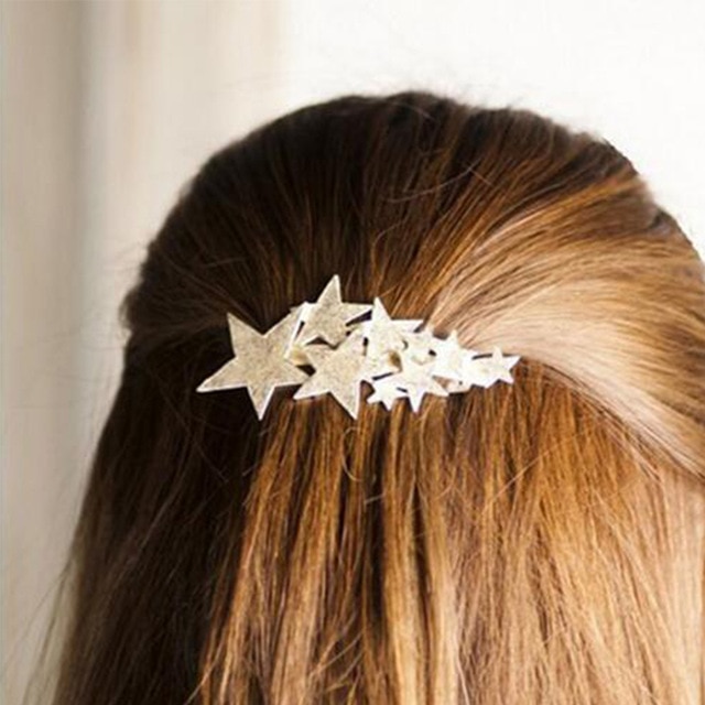 Shuangshuo New Fashion Women Girls Hairpins Star Hair Clip Delicate