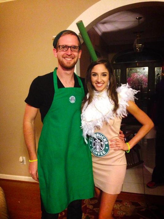 Starbucks couple costumes | Halloween Costumes | Couple halloween