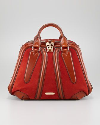 Fall TREND Statement Bag~Dual-Compartment Satchel by Burberry at