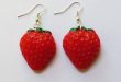 Strawberry earrings | Etsy