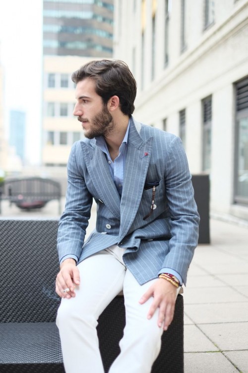 20 Elegant Striped Men Outfits For Work - Styleoholic