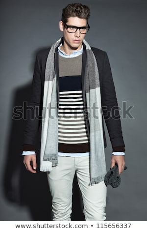 Men Winter Fashion Handsome Man Brown Stock Photo (Edit Now