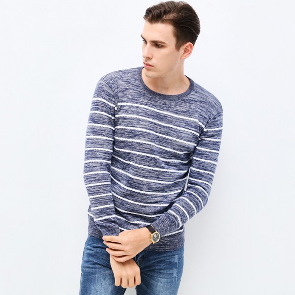 Buy Autumn Winter Fashion Brand Clothing Pullover Striped Mens