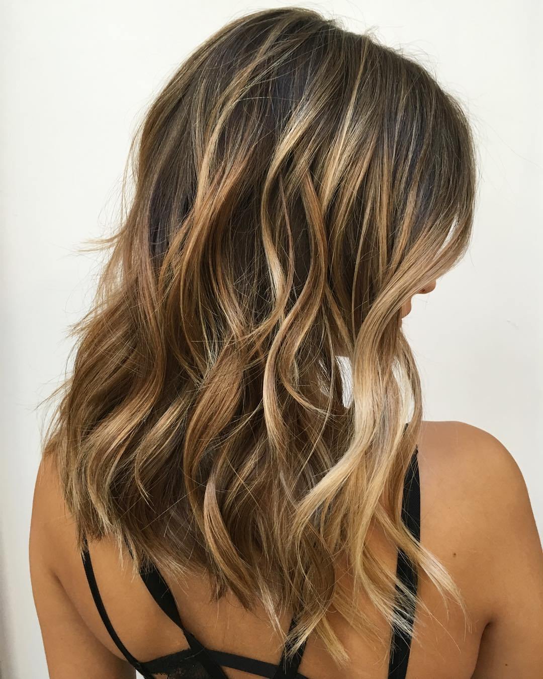 70 Balayage Hair Color Ideas with Blonde, Brown and Caramel Highlights