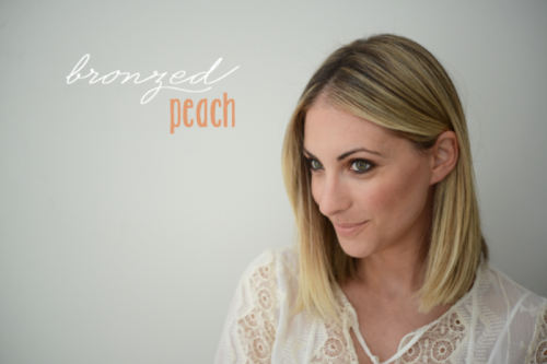 Pretty DIY Summer Bronzed Peach Makeup
