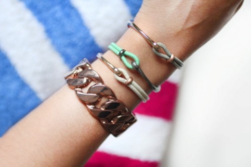 Summer DIY Leather Hook Bracelets - Styleoholic