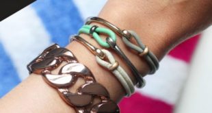 Summer DIY Leather Hook Bracelets - Styleoholic