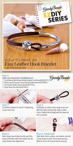 Have you seen all the leather charm bracelets everywhere? They're