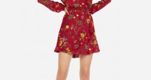 Floral Ruffle Sleeve Wrap Hi-lo Maxi Dress | Express
