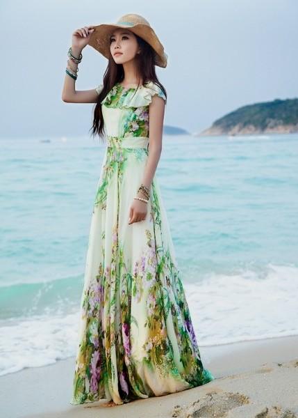 maxi dresses with sleeves summer Naf Dresses