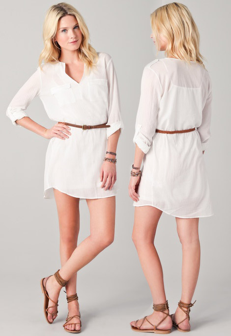 Favorite Summer Dresses: White Shirt Dress From Joie - StyleFrizz