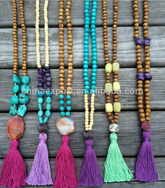 Summer Neon Color Diy Tassel Necklace - Buy Tassel Necklace,Diy