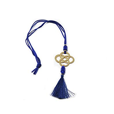 Amazon.com: The Navy Knot Blue Corded Tassel Necklace with Bold
