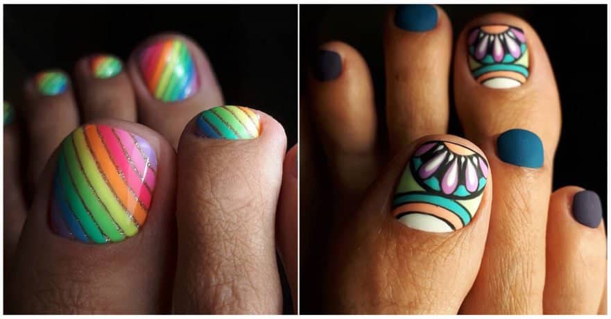 50 Cute Summer Toe Nail Art and Design Ideas for 2019