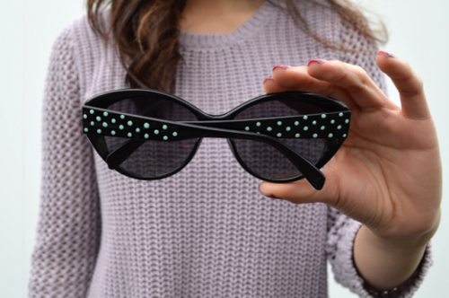 Sunglasses With Nail Polish Dots