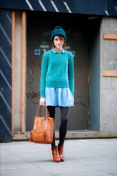 9 Cute Skirt and Sweater Street Style Combinations