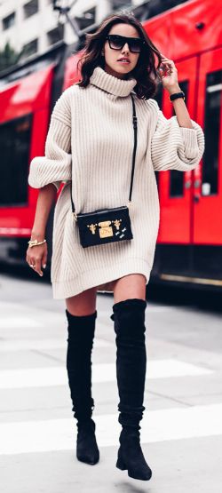 The Thigh High Boots Outfit: 35 Ways To Wear Thigh-High Boots
