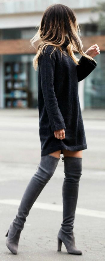 Sweater Dress Outfits: Cool Ways To Wear The Sweater Dress Trend