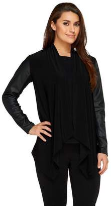 Leather Sleeve Sweater - ShopStyle