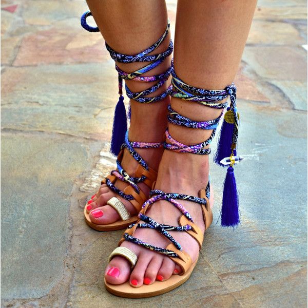 Tassel Greek Sandals