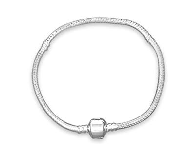Amazon.com: Threaded Snake Chain Silver Bracelet - 7.5 inches
