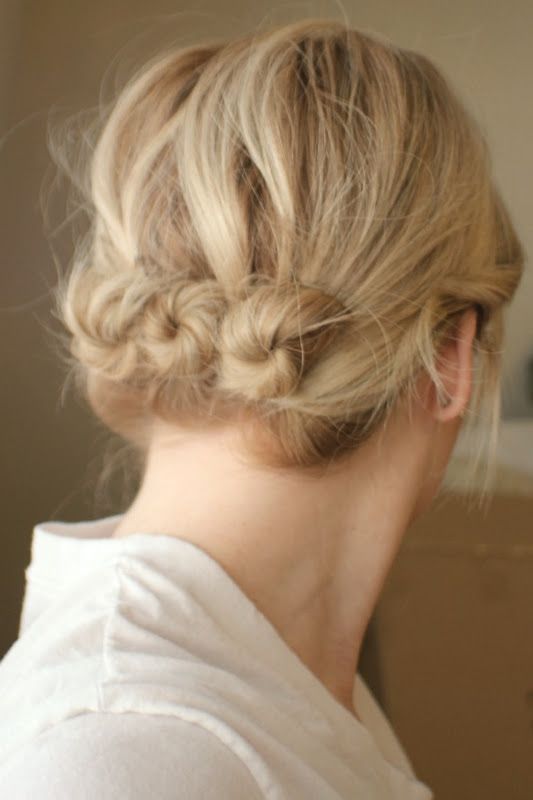 three buns | Step by Step Nails, Dresses, Make up, Hair Styles and