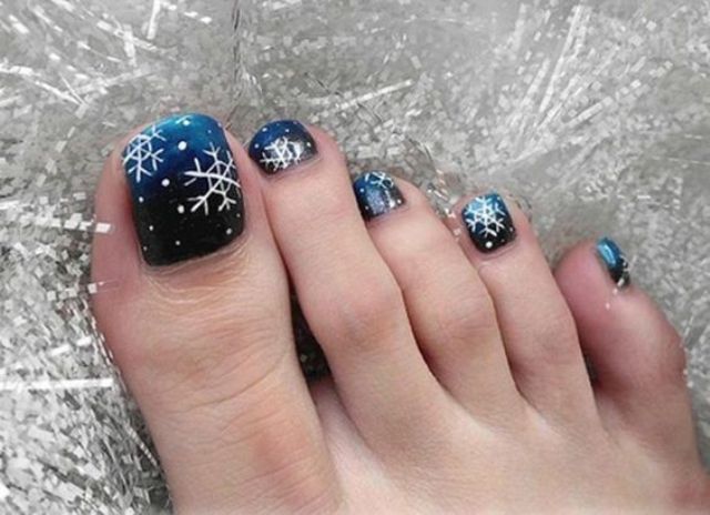Toe Nail Designs For Winter