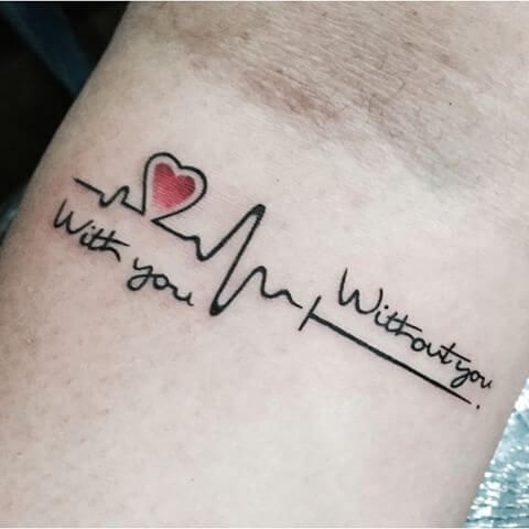 Heartbeat Tattoos for Men | Heart tattoos for men | Tattoos, Tattoos