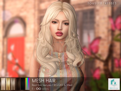 Second Life Marketplace - rezology Tousled Tresses (RIGGED mesh hair