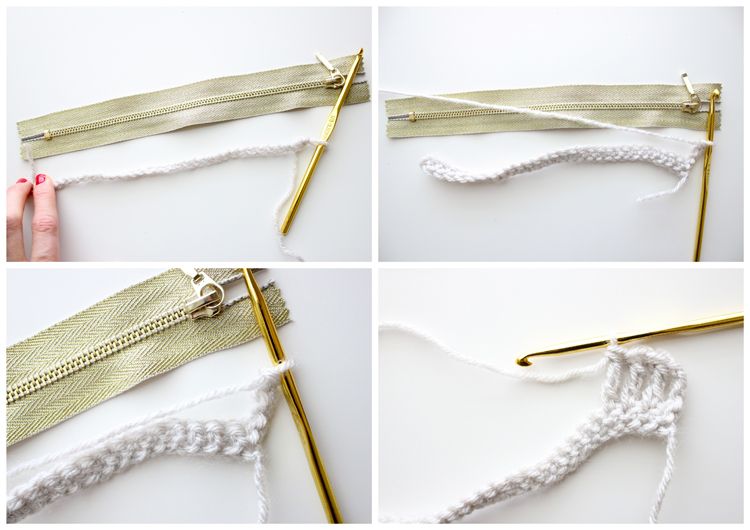 Treble Crochet Zip Pouch TUTORIAL | DIY Bags | Pinterest | Zip pouch