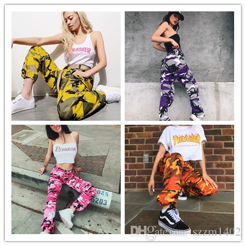 Fashion Girls Harem Hip Hop Dancing Pants Women Cotton Camouflage